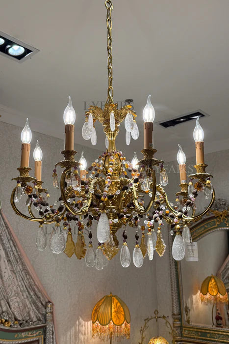 LYFAIRS x FH&Home Baroque Brass Candle Light Chandelier
