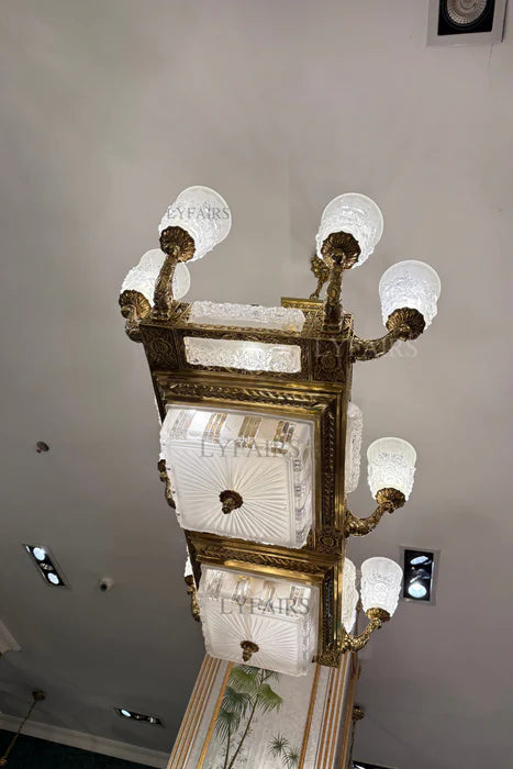LYFAIRS x FH&Home Baroque Handcrafted Glass Chandelier for Dining Room
