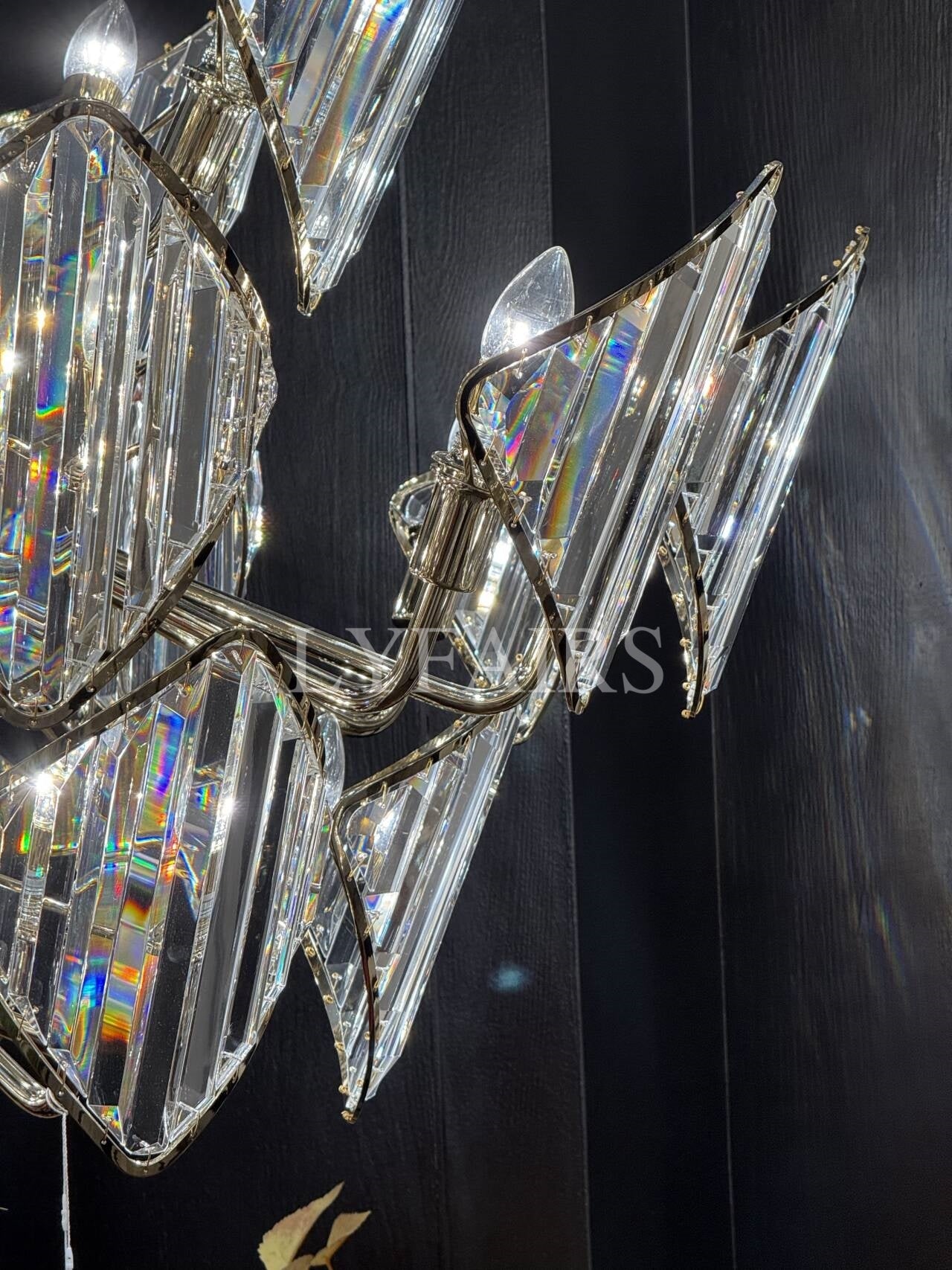 Lustre en cristal rhombique multicouche de luxe