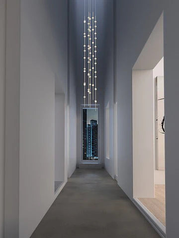 Lampadario Art Design Creative Constellation per atrio/scala/spazio con soffitto alto