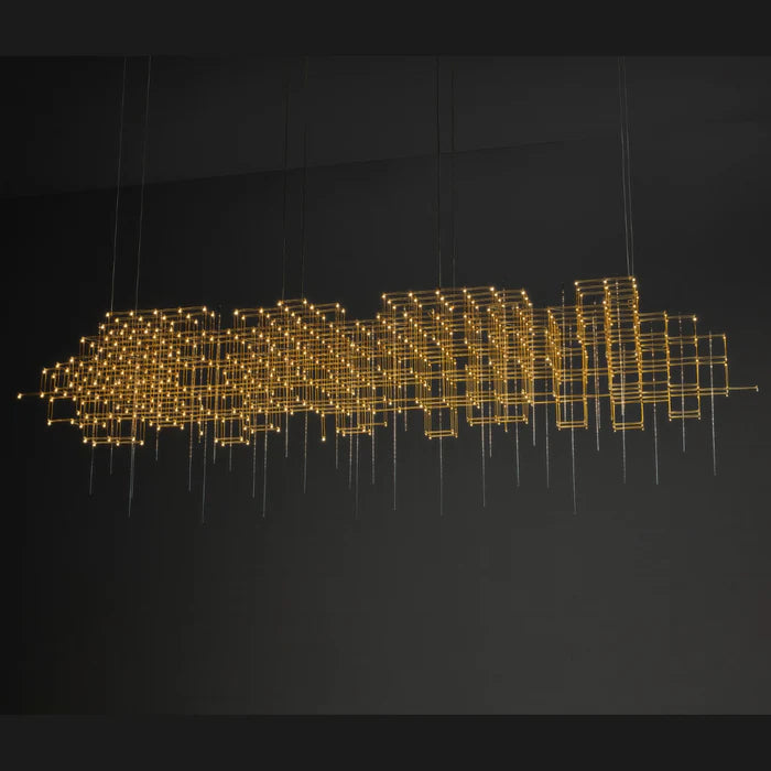 Lustre Spoutnik géométrique moderne