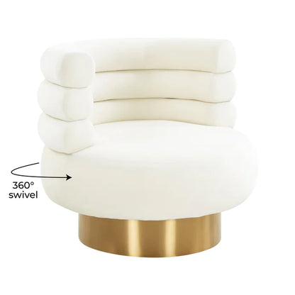 Modern Velvet Swivel Sofa Chair