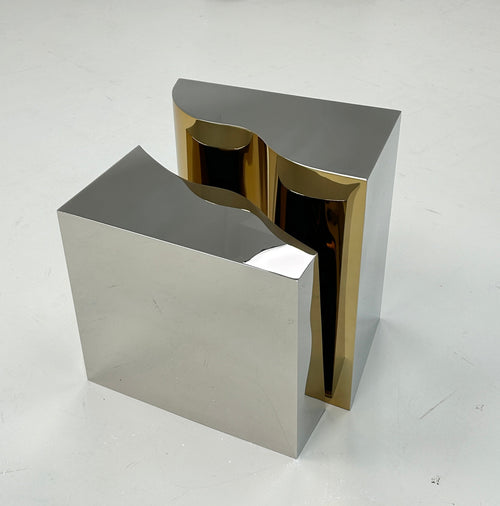 Luxury Crackle Column Side Table