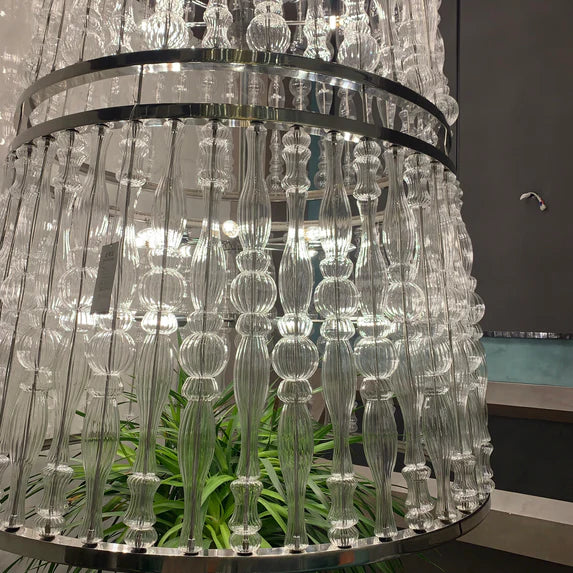 Lampadario creativo in gabbia di vetro fatto a mano per soggiorno/sala da pranzo/scale/ingresso/atrio