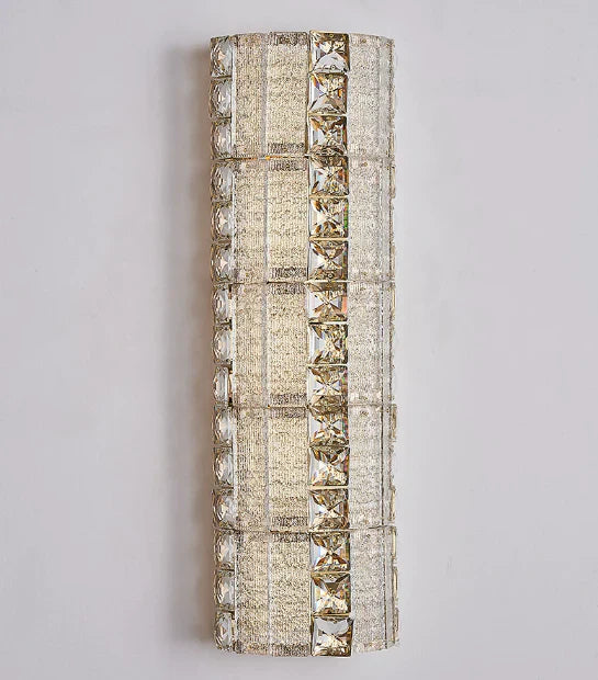 Applique murale moderne multicouche en cristal doré de luxe