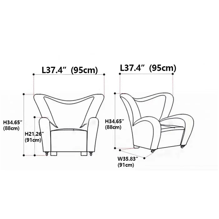 Sedia imbottita in stile antico francese di medie dimensioni color crema