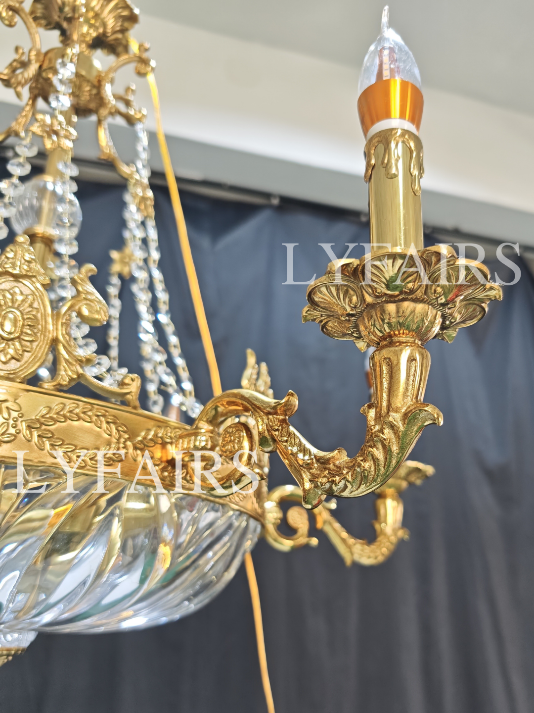 European Style Luxury Crystal Pendant Candle Chandelier for Living Room/Foyer/Entries/Hallway