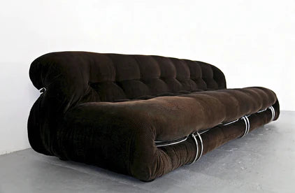 Italian Retro Unique Shape Sofa With Steel Teeth