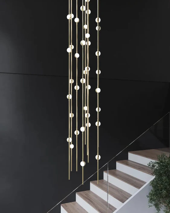 Lampadario Art Design Creative Constellation per atrio/scala/spazio con soffitto alto