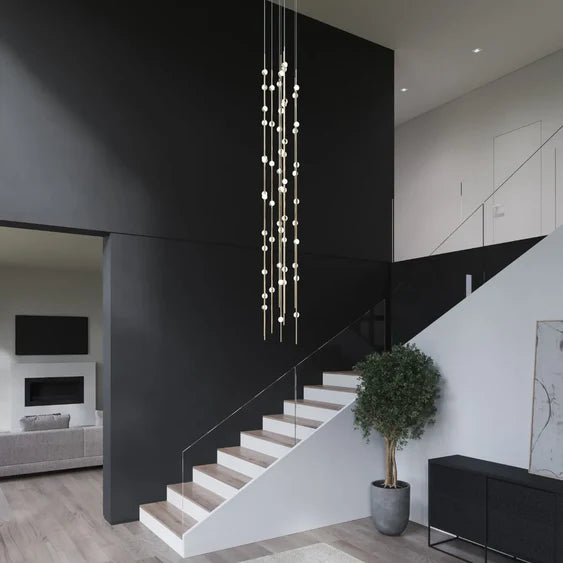 Lampadario Art Design Creative Constellation per atrio/scala/spazio con soffitto alto