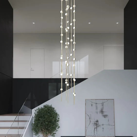 Lampadario Art Design Creative Constellation per atrio/scala/spazio con soffitto alto