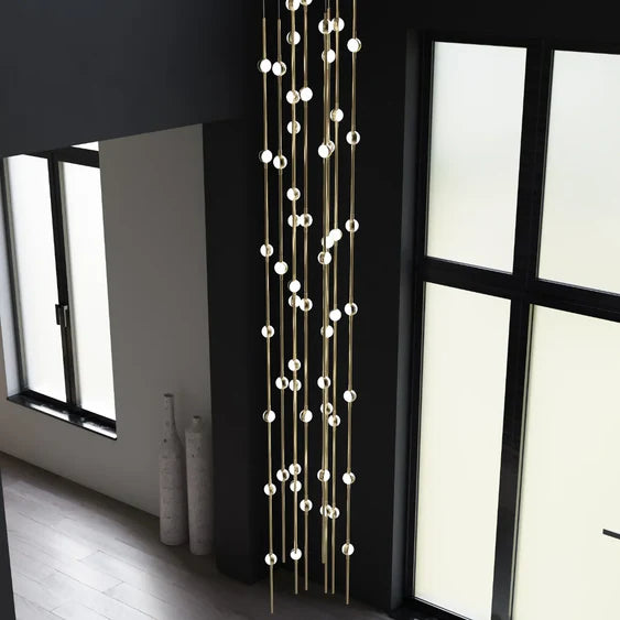 Lampadario Art Design Creative Constellation per atrio/scala/spazio con soffitto alto