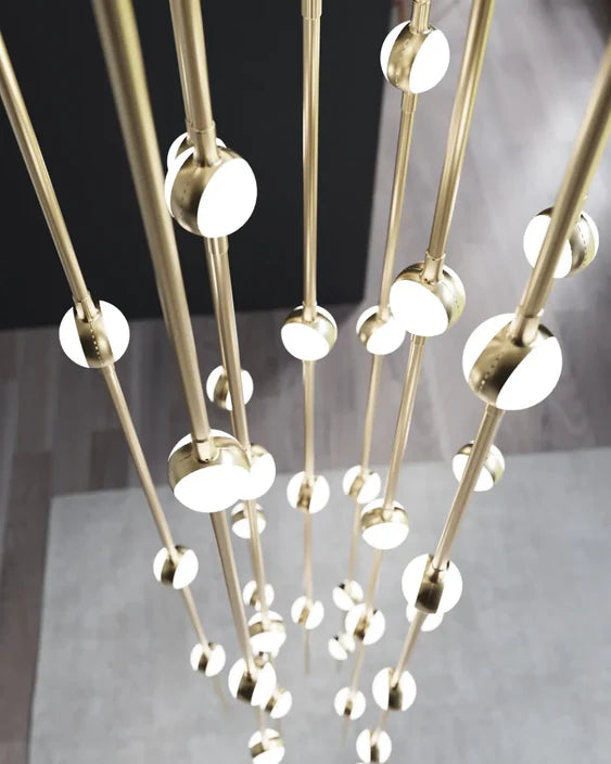 Lampadario Art Design Creative Constellation per atrio/scala/spazio con soffitto alto
