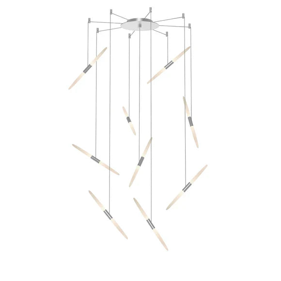 Lustre flottant moderne en acrylique pour plafond haut