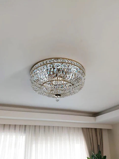 Lustre moderne en cristal à 9, 12 ou 15 lumières, finition or/argent