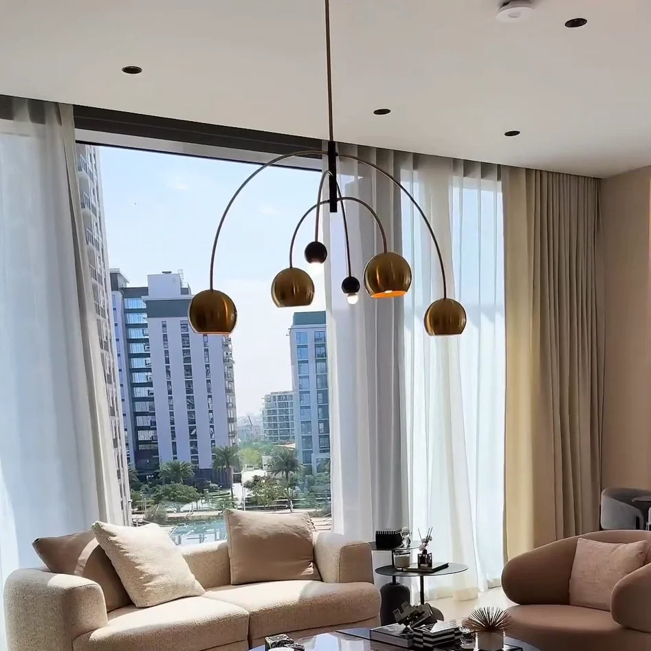 Modern Creative Cosmic Sputnik Chandelier for Living Room/Bedroom – Lyfairs