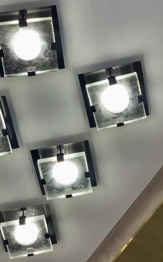 Lampadario moderno da parete/a filo quadrato
