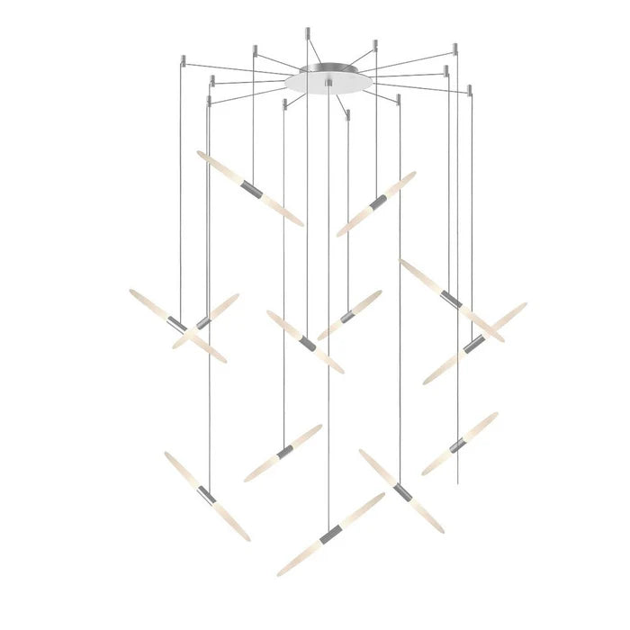 Lustre flottant moderne en acrylique pour plafond haut