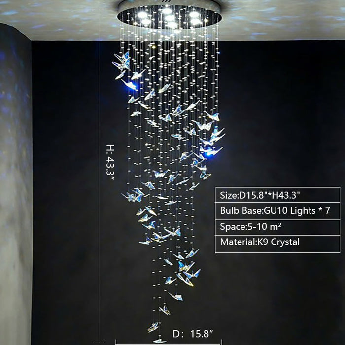 stunning beautiful butterfly crystal chandelier
