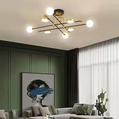 2022 New Arrival Metal Arched Ceiling Light For Living Room