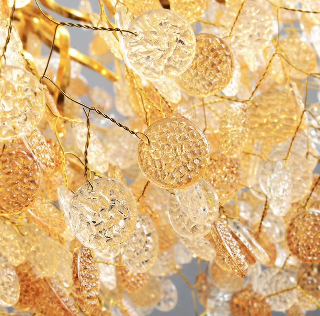 Nuovo lampadario di cristallo moderno e lussuoso con rami per sala da pranzo/soggiorno