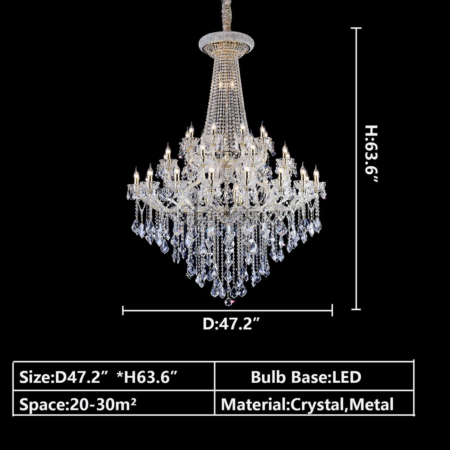 D47.2"*H63.6" chandelier,chandeliers,pendant,crystal,metal,clear crystal,candle,branch,round,raindrop,teardrop,extra large,oversized,large,huge,big,round,living room,luxury,dining room,modern,foyer,stairs,hallway,entrys,hotel lobby,duplex hall,loft