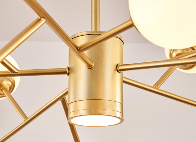 Modern Globe Glass Chandelier Ceiling Light Fixtures With 18/12 Lights