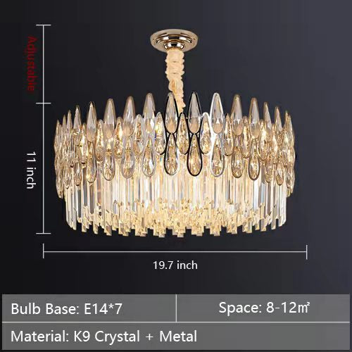 2022 New Arrival Crystal Chandelier Modern Living Room Ceiling Light