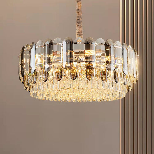 Lampadari signorili per soggiorno, lampada da soffitto di lusso in cristallo K9 per corridoio/sala da pranzo