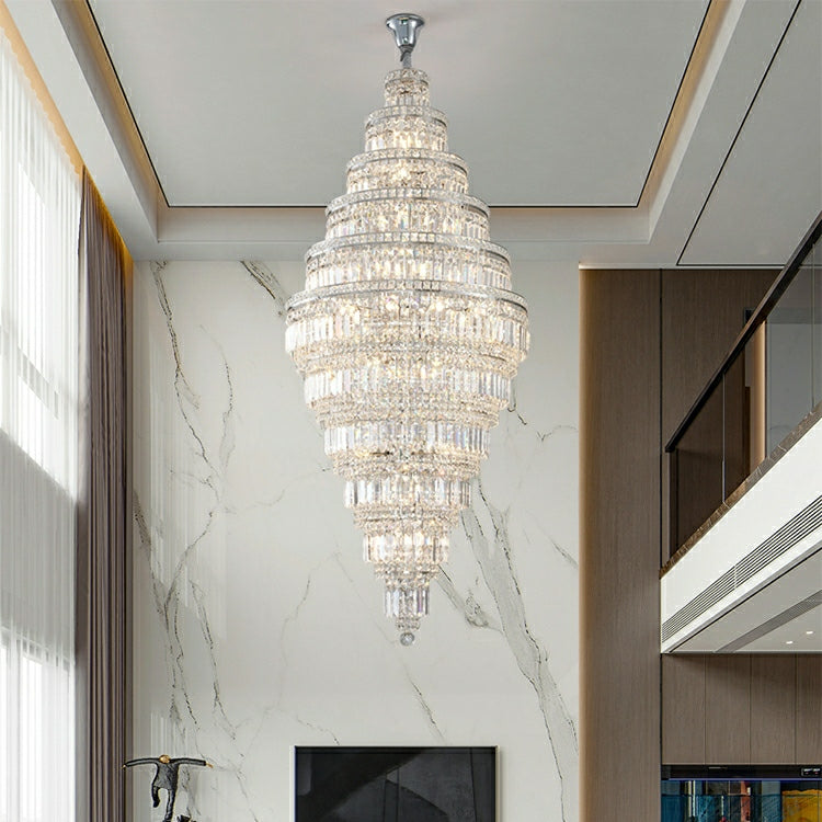 Large Entry Crystal Chandelier Stunning Foyer Chandeliers: Elevate