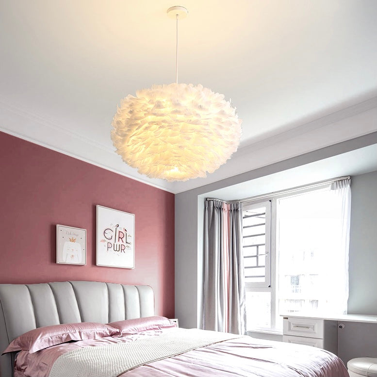 2021 Favorite Of Designers Feather Chandeliers Light For Bedroom Kitchen And Living