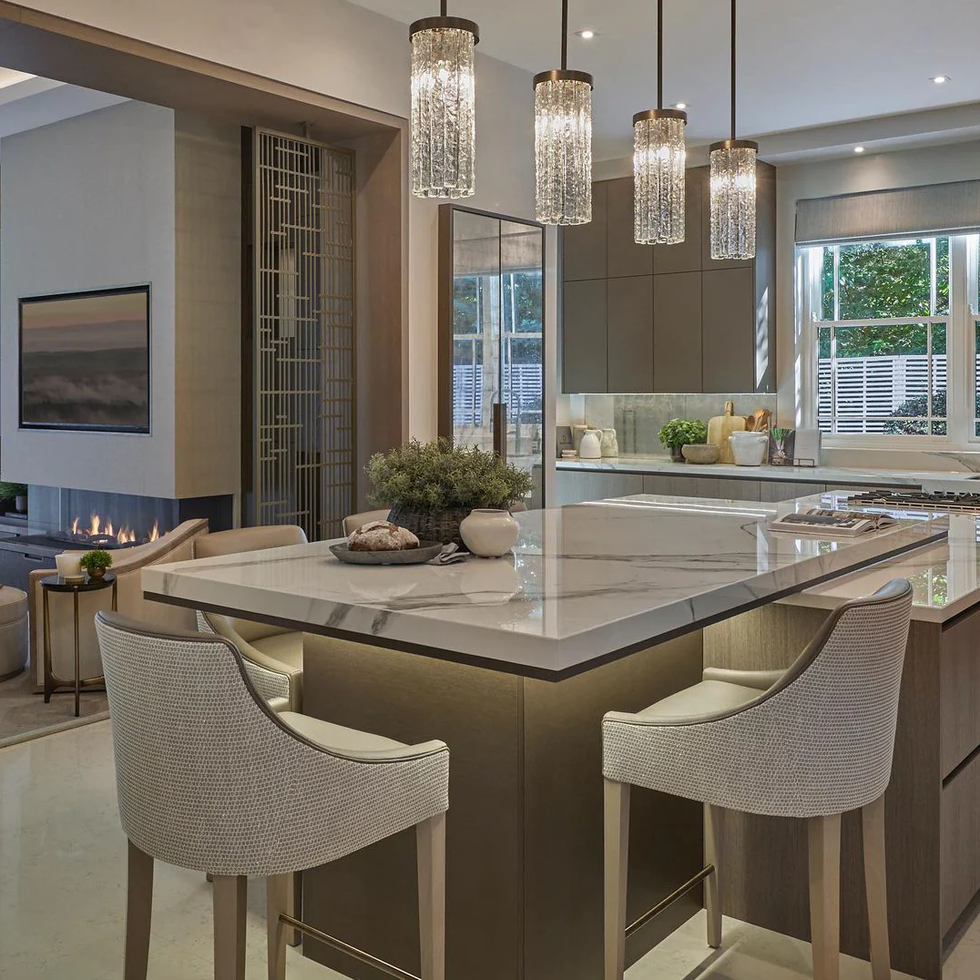 Modern Tiers Frosted Glass Shade Pendant Ceiling Light for Kitchen Island/Bar/Dining Room