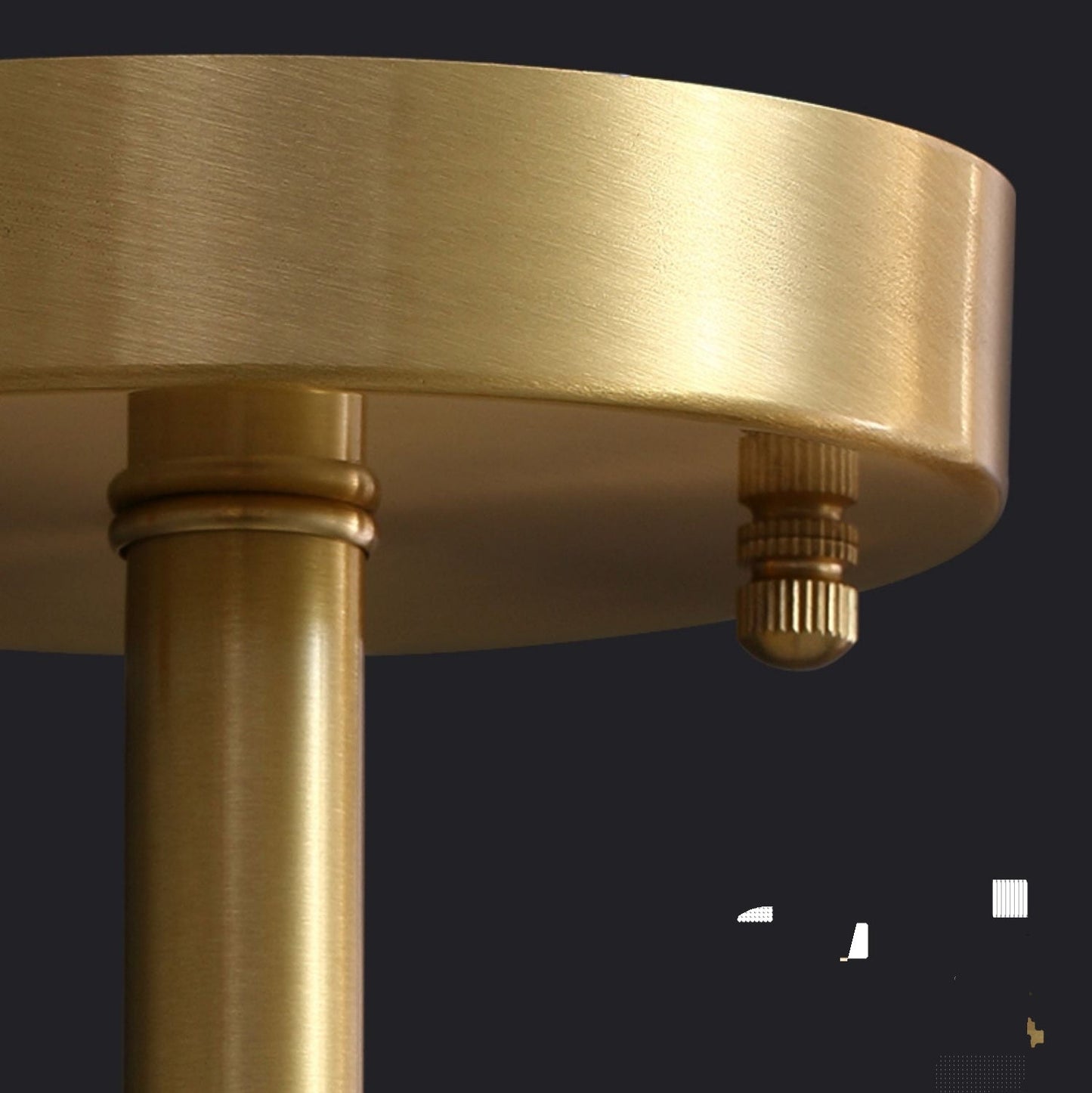 Elegante lampadario a forma di tubo di cristallo in ottone per soggiorno, lampada da soffitto/tavolo da pranzo rotondo in rame puro