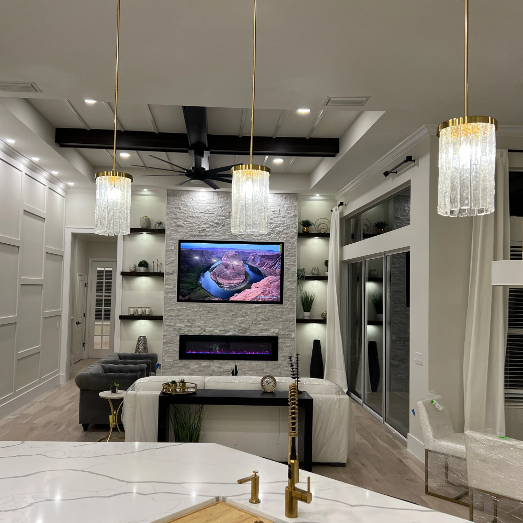 Modern Tiers Frosted Glass Shade Pendant Ceiling Light for Kitchen Island/Bar/Dining Room