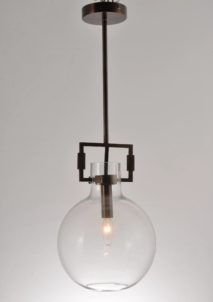 Modern Minimalist Clear Glass Shade Pendant Light Ceiling Chandelier for Bar/Kitchen Island