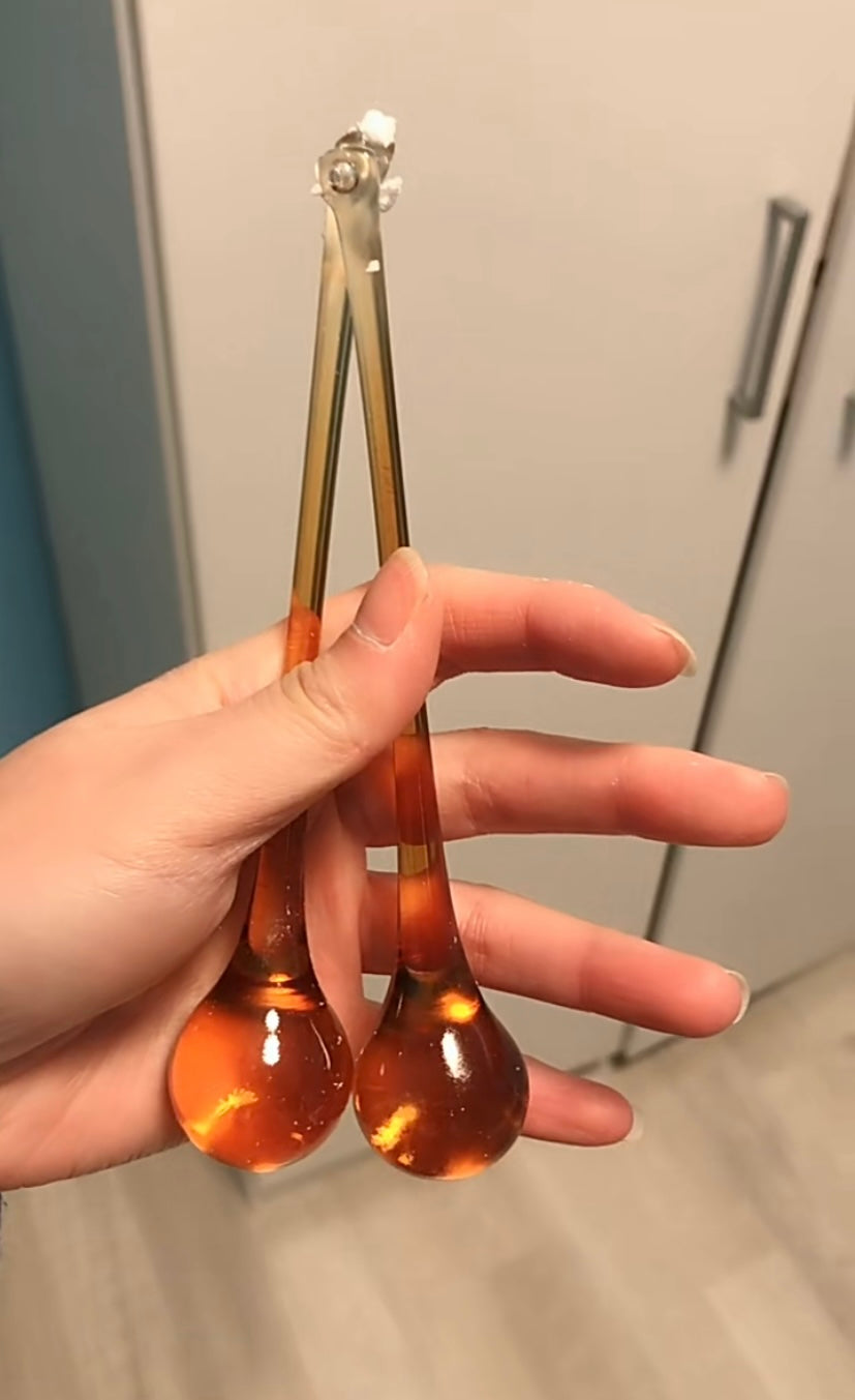 Lustre créatif de style français pour chambre à coucher, style vintage, romantique et chaleureux, luminaire en forme de goutte d'eau ambré pour restaurant, salle à manger, chambre d'enfant