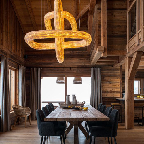 TRIPLE ORBIT WOOD FOYER CHANDELIER,chandelier,chandeliers,rings ,circle,round,rectangle,chain,adjustable,creative,art,wood,wooden,extra large,large,huge,big,