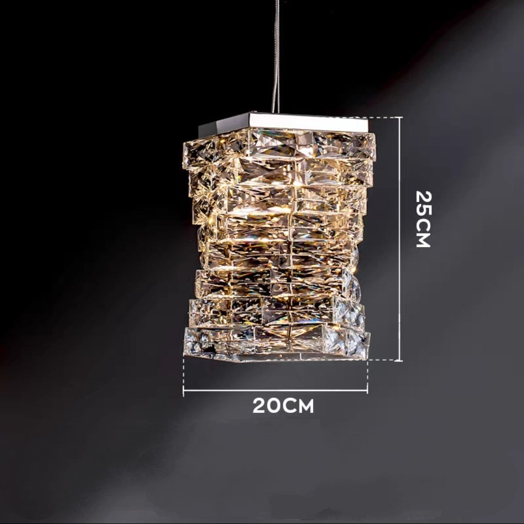 Modern Crystal Bedside/ Dining Table Light Diamond Pendant Night Lamp For Bedroom Decoration