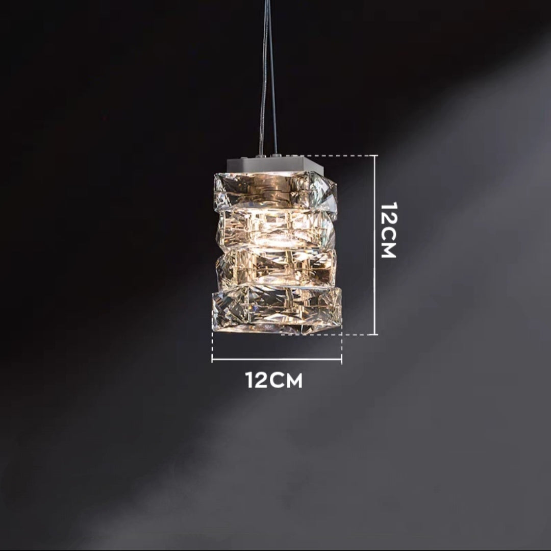 Modern Crystal Bedside/ Dining Table Light Diamond Pendant Night Lamp For Bedroom Decoration