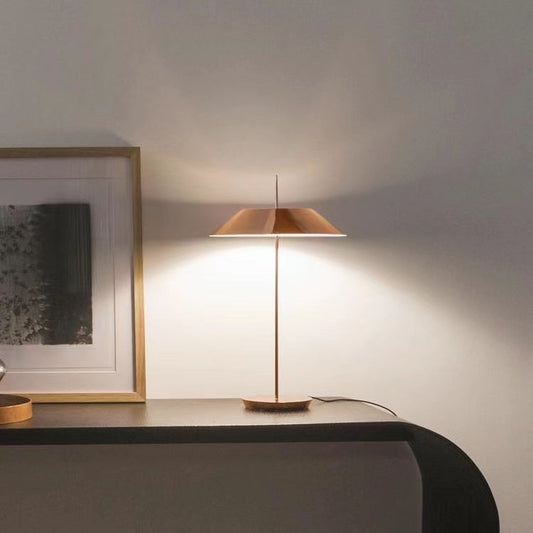 Natural Brass Umbrella Desk Lamp By Spanish Designer Table Lamps For Living Or Bedroom