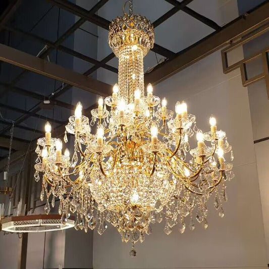 chandelier,chandeliers,pendant,crystal,metal,clear crystal,candle,branch,round,raindrop,teardrop,extra large,oversized,large,huge,big,round,living room,luxury,dining room,modern,foyer,stairs,hallway,entrys,hotel lobby,duplex hall,loft,gold