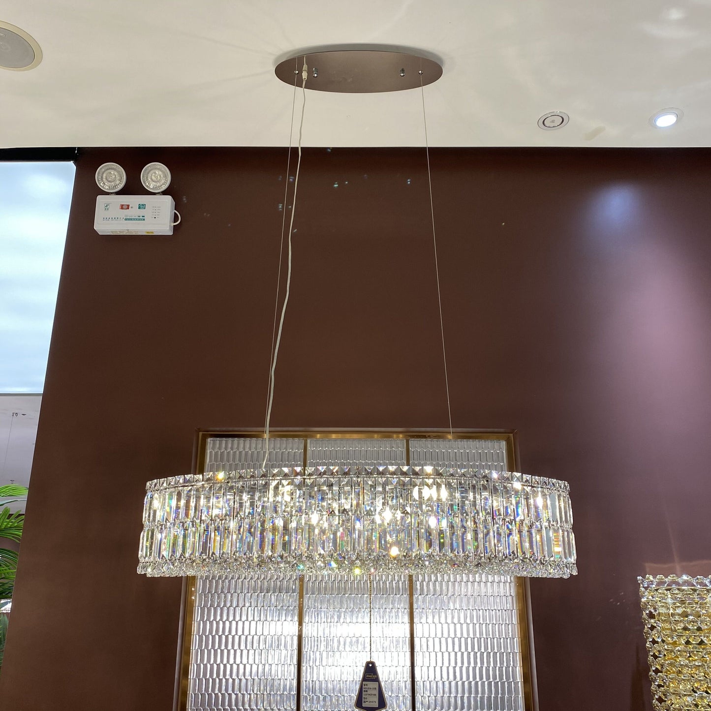 Modern Round/Oval Chrome Ceiling Crystal Chandelier Set for Living/Dining Room/Bedroom