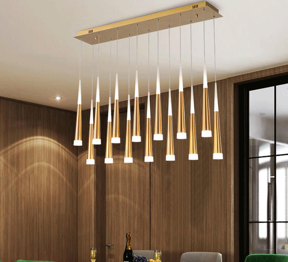 Creative Nordic Rectangle Colorful Multiple Pendant Light for Dining Table/Kitchen Island/Bar