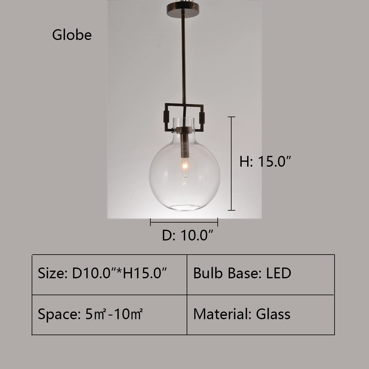 Globe: D10.0"*H15.0" MODULE GLASS PENDANT LIGHT,pendant,glass,black iron,metal,ceiling,kitchen island,bar,dining table,long table,dining bar,kitchen bar,island,modern light,glass light