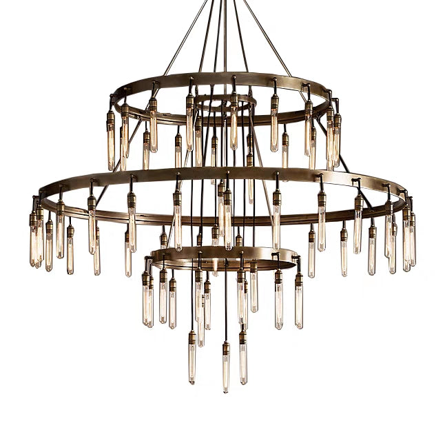 Retro-Inspired Metal Pendant Light Chandelier for Living Room/Bedroom/Staircase/Villa