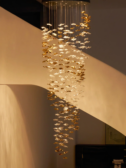 Modern Floating Starfish Glass Chandelier for High Ceiling /Hotel/Restaurant