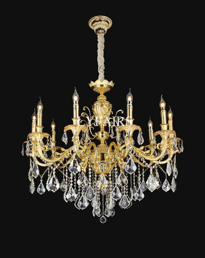 Baroque Revival Unique Patterned Antique Brass Chandelier Series