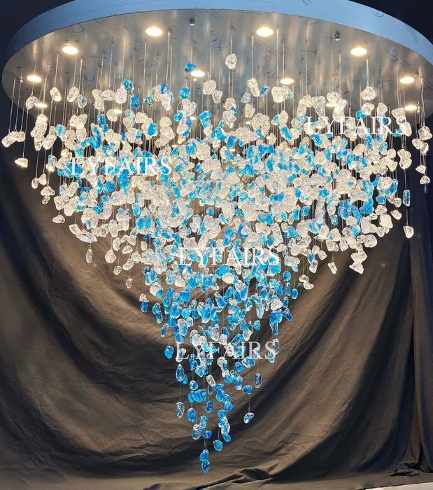 Lustre en cristal multicolore de luxe pour hôtel/salon/restaurant