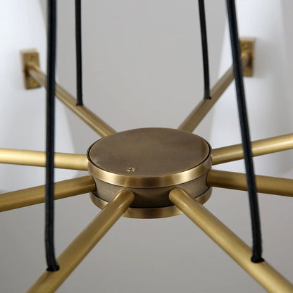 Modern Style Round Cone Glass Chandelier for Bedroom/Living Room/Dining Room