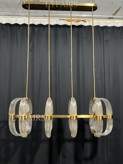 Lampadario in vetro moderno per soggiorno/sala da pranzo/isola della cucina/camera da letto